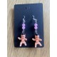 Baby shower earrings - pink