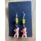 Baby shower earrings - Yellow
